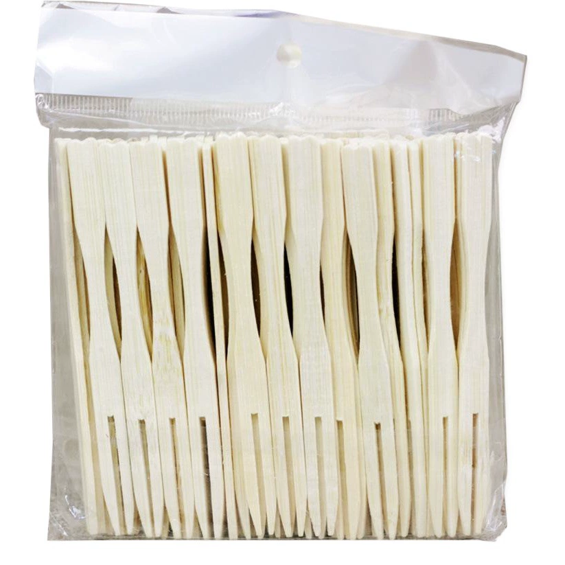 Бамбуковая вилка для фруктов одноразовая детская бамбуковая вилка в форме сердца KTV бар Клуб домашние вилки для закусок производители оптом