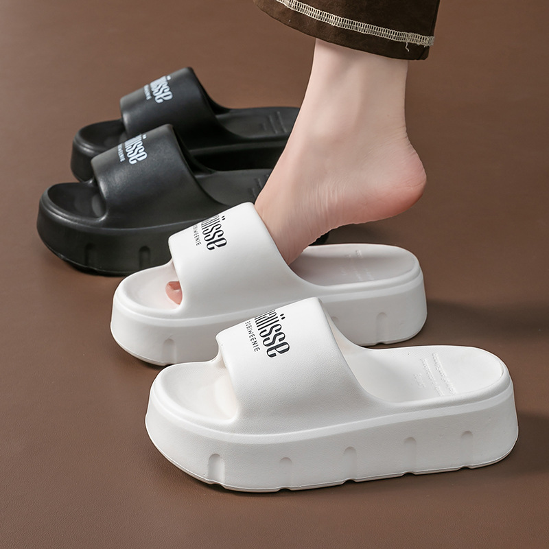 High-grade EVA Slip-on Slippers Women's Summer Indoor Home Heightening Thick Bottom Non-slip New Style Outer Wear Sandals and Slippers