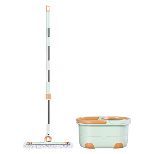 Bathroom Cleaning Brush with Bucket and Vacuum - Automatic Rotation Mop - Hand-Free Cleaning Tool for Home