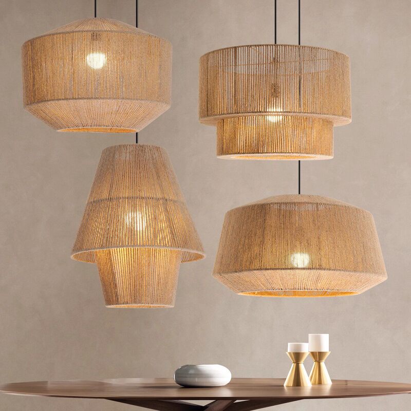 Japanese-Style Hemp Rope Restaurant Pendant Light, Wabi-Sabi Style Creative Bedroom Homestay Study Woven Lamp, Zen Tea Room Rope Lamp Japanese-Style Hemp Rope Restaurant Pendant Light, Wabi-Sabi Style Creative Bedroom Homestay Study Woven Lamp, Zen Tea Room Rope Lamp