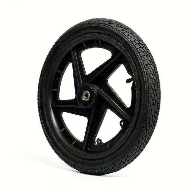 12寸16寸塑料充气轮子 16x1.75童车轮子 自行车拖车轮