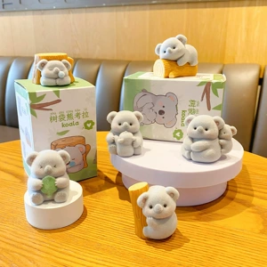Baimao Orijinal Şirin Koala Flok Seriyası Avtomobil Paneli Bəzəkləri Ev Dekoru