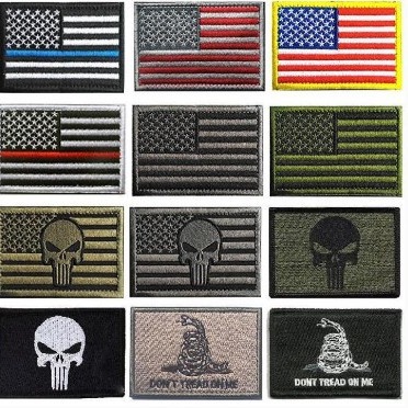 [Oferta especial] en stock suministro Midea pegatinas nacionales bandera bordado Velcro hombro izquierdo pegatinas de tela mochila pegatinas Accesorios