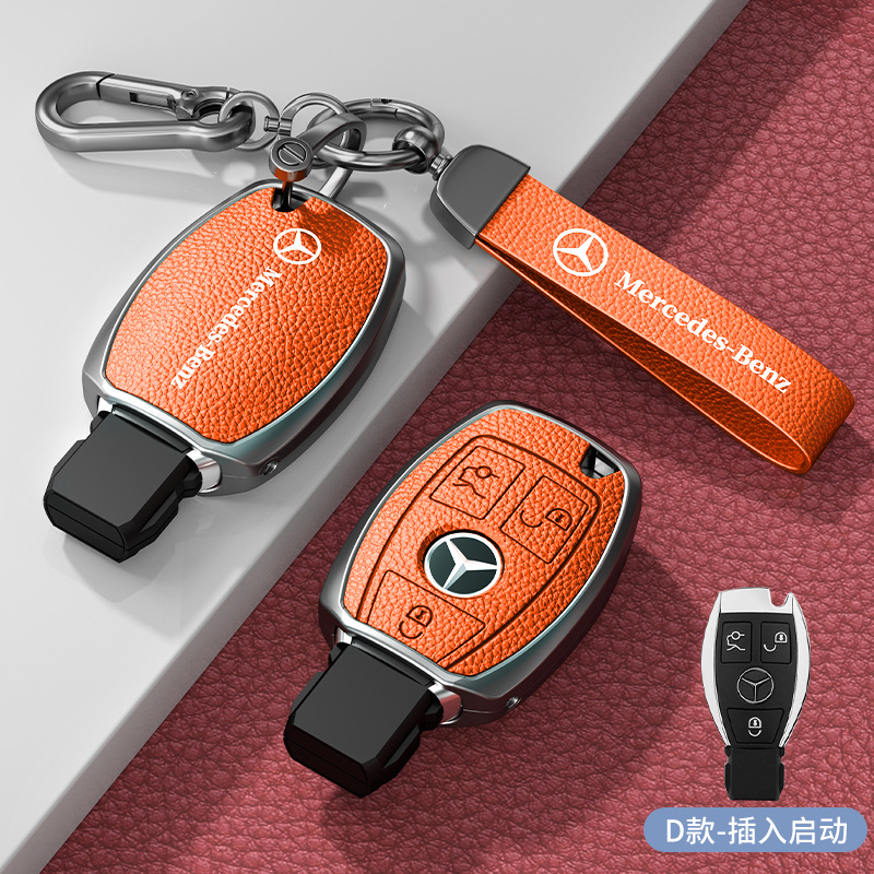 모델 D 삽입 3버튼 엠마 오렌지 아연 합금 단일 쉘 + 하드웨어 핸드 스트랩