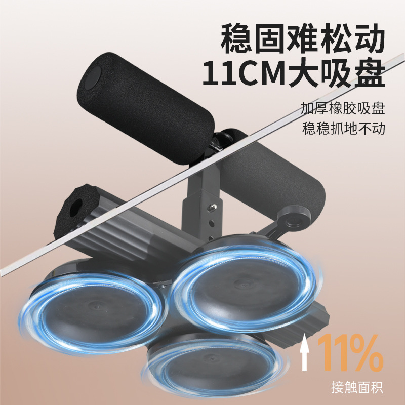 ロープ付きシットアップ補助具、ウエスト痩身、二重吸盤、スポーツフィットネス機器、フットプレス、腹筋ローラー卸売|undefined
