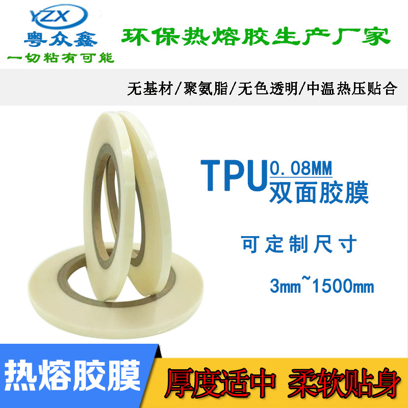 Tpu Hot Melt Adhesive Film Is Washable, 8C Heat Press Adhesive Strip, Transparent, Colorless, Elastic, Clothing Hot Melt Adhesive Film, Seamless Bonding