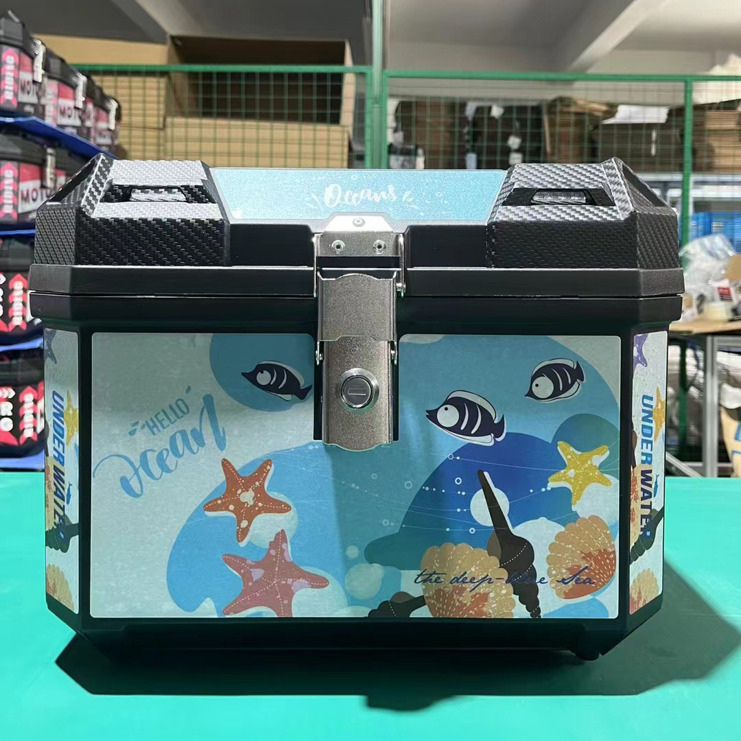 Electric car storage box motorcycle takeaway tail box battery car trunk large large capacity thick durable universal