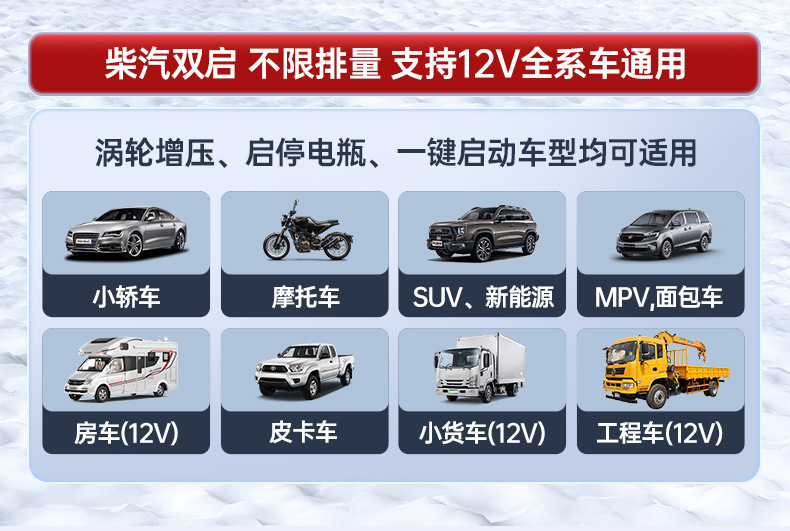 Car Emergency Starting Power Supply, Strong Start for Large Trucks, 12V24V Diesel Vehicle Emergency Power Bank, Wholesale
