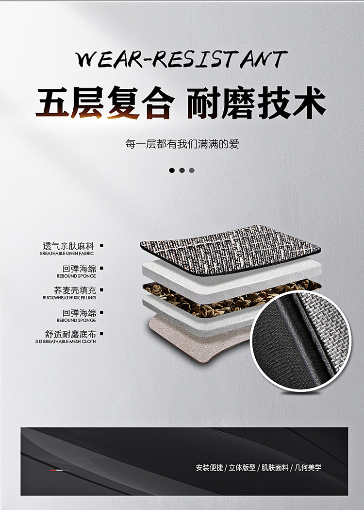 Wholesale All-Inclusive Car Seat Covers, Universal for All Seasons, Anti-Linen Fabric, Full Set of Breathable Car Seat Cushion Covers