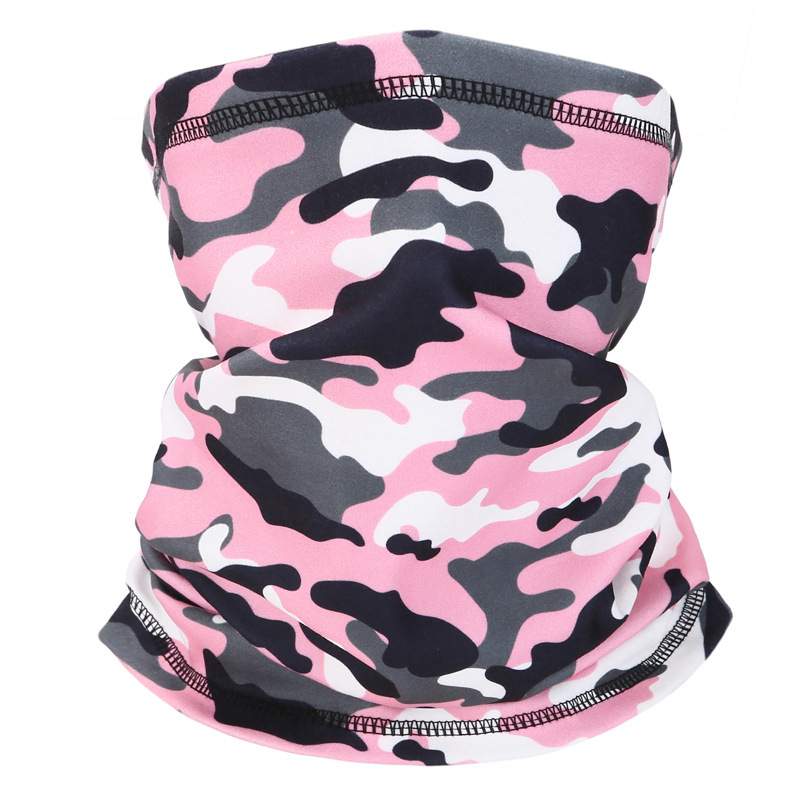 Amazon popular bufanda de montar de doble cara impresa a prueba de frío engrosada cuello caliente deportes al aire libre máscara caliente