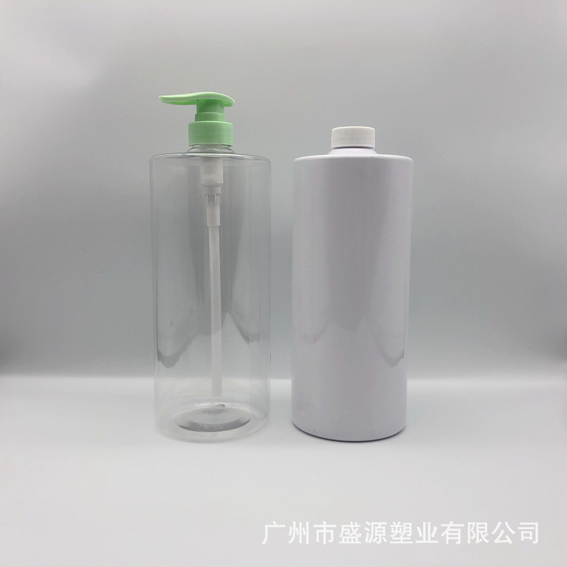 1200毫升平肩塑料空瓶美容院包材瓶1500ML洗发水沐浴露乳液压泵瓶