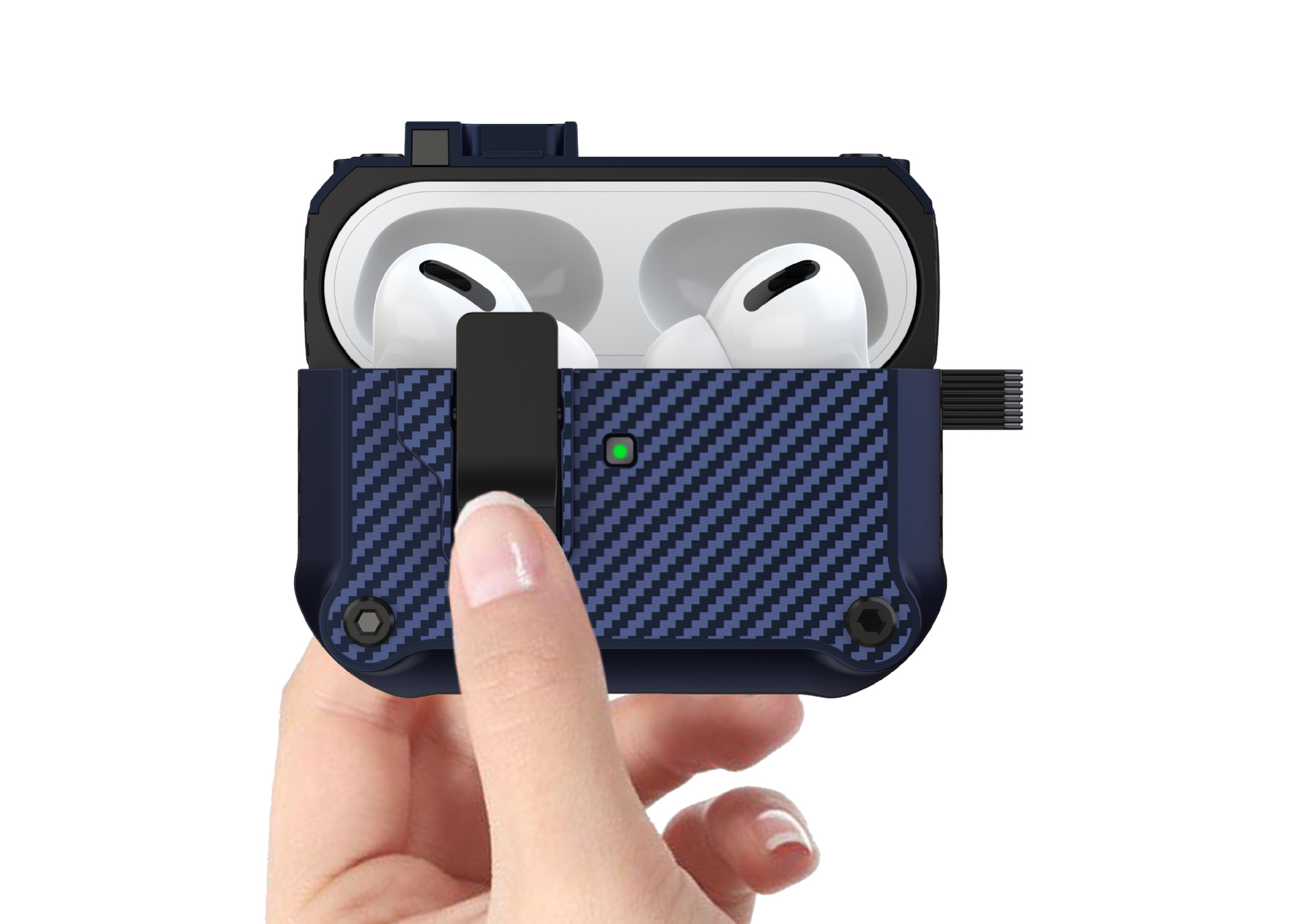 50g Weight iPhone Applicable Brands Earphone case Classification Carbon Fiber Material Solid Color Pattern Casual, Simple Style Style Injection Molding Craft Carbon Fiber Solid Color Injection Molding Casual Simple Style Earphone Case Earphone Cases Phone Accessories 1