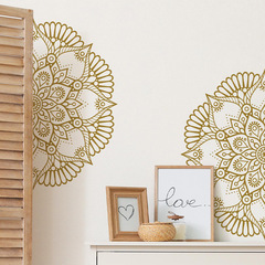 FX-B354外貿熱銷蓮花曼陀羅臥室客廳牆面美化裝飾牆貼紙批發