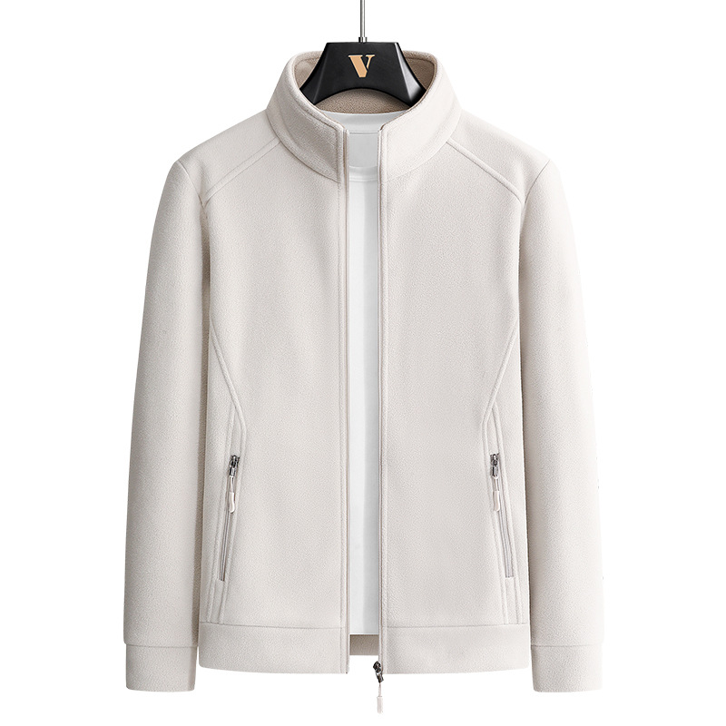 New Autumn and Winter Fleece Large-Size Jacket, Fleece-Lined Outdoor Thickened Warm Men's Softshell Jacket Liner