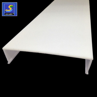 Acrylic Frosted Milky White Lampshade Extruded Molding Extruded Led Wide Lampshade Extruded Type Acrylic Led Lampshade
