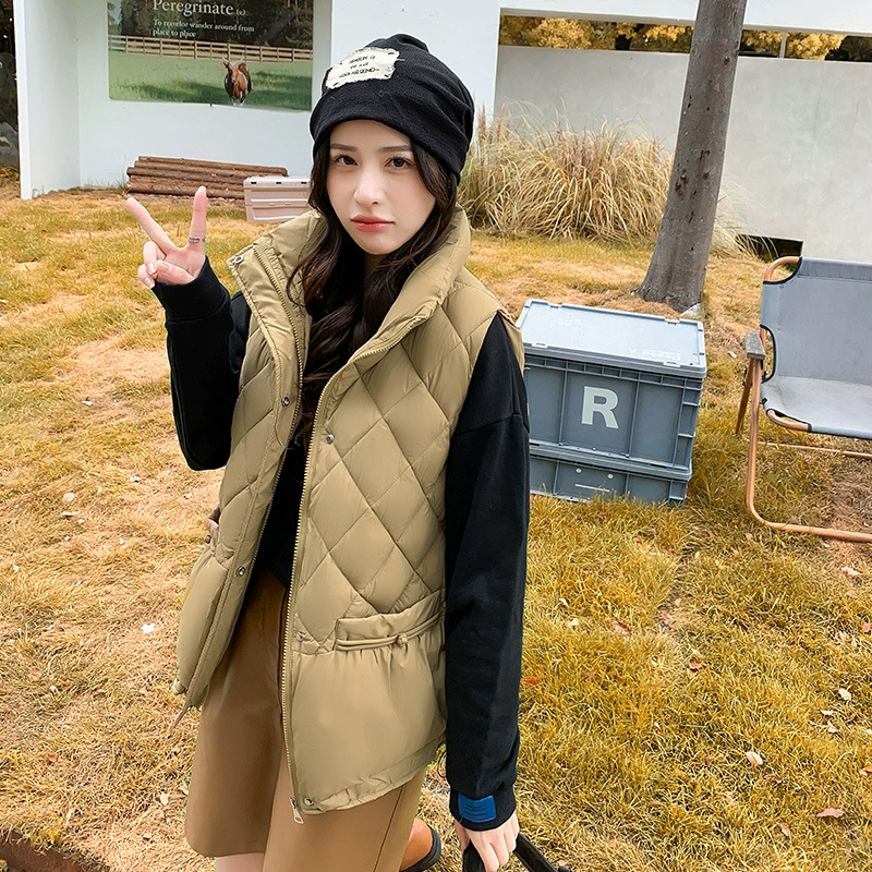 4 цвета 4 размера зимняя пуховая куртка с хлопковой подкладкой, жилет, женская теплая куртка без рукавов, 2023, повседневный жилет, кардиган