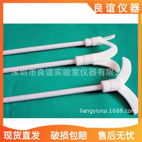厂家直销 聚四氟乙烯搅拌棒 F4特氟龙棒 防腐蚀搅拌棒 长300mm
