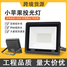 led小苹果投光灯篮球场射灯室外防水强光超亮工地厂房户外照明灯