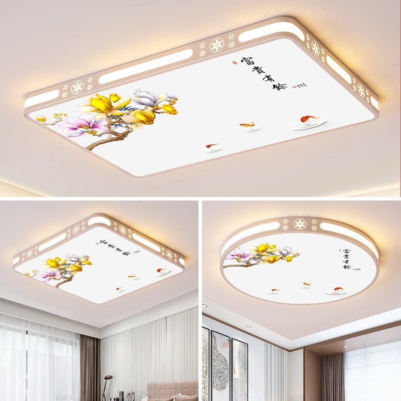 New Chinese-Style Living Room Lamp, Main Led Ceiling Light, Eye-Protection Study Lamp, Home Use for Hall, Bedroom, Dining Room, Balcony, and Corridor