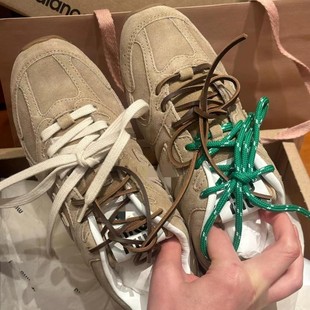 Cowhide 2025 New Nb Men's and Women's Shoes Miumiu Miu Miu 24S Joint 530 Non-Slip Wear-Resistant Women's Sports Shoes
