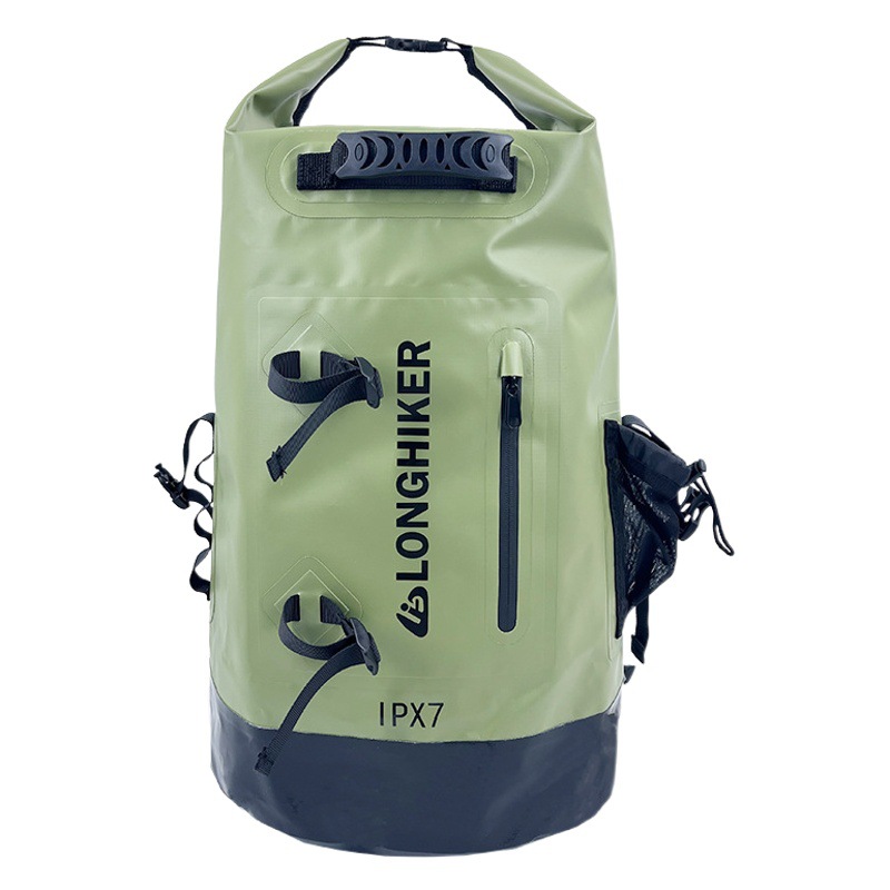 Outdoor waterproof backpack waterproof bag backpack mountaineering fishing swimming bag upstream drifting stream drop riding