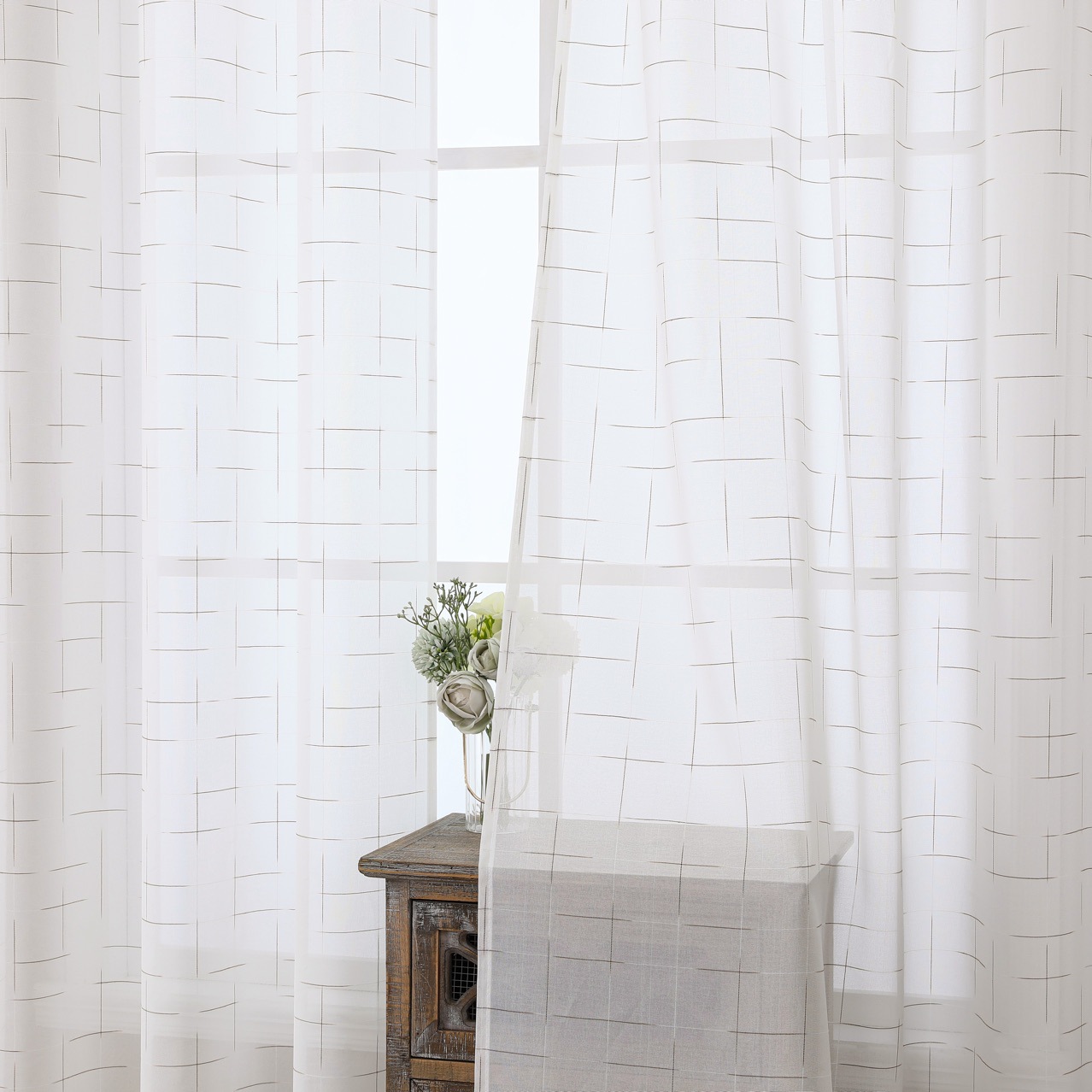 2025 nuevo comercio exterior de Amazon cortinas de rayas de lino más Aliexpress una venta directa de fabricantes