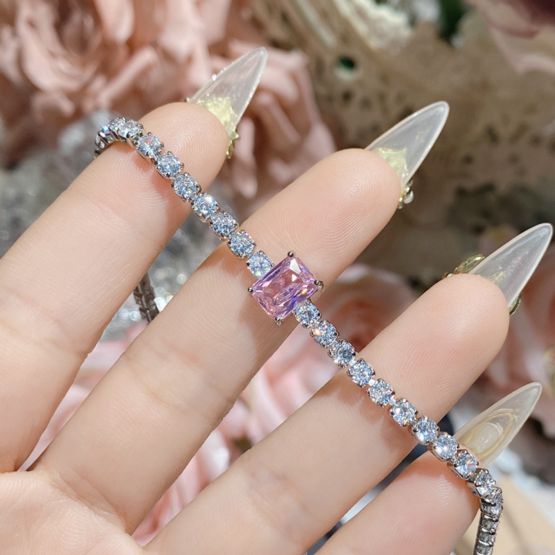 18g Weight Copper Pendant Material Zircon Inlay Material Bracelets Classification Copper Chain Material 1 Piece Quantity Holiday, Daily Occasion Copper Material Heart Shape, Flower, Bow Knot Pattern Women's Gender Inlay Design Cute, Simple Style Style Copper Inlay Heart Shape Flower Bow Knot Zircon Bracelets 5