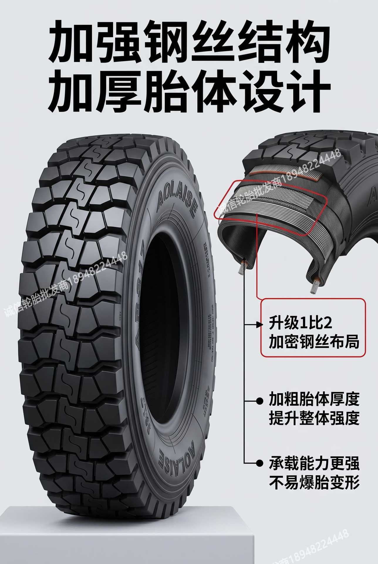 Hubei Orais Truck Tires 700R16 750R16 825-16 900 1000 1200R20 All Steel