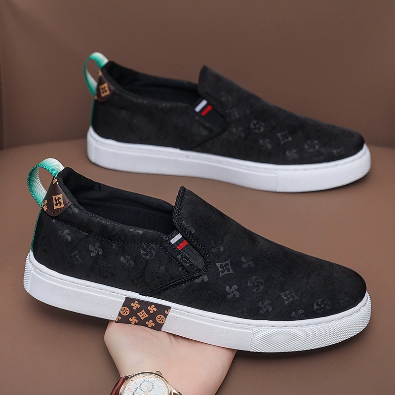 Мужская обувь, летняя новая дышащая повседневная обувь из ткани-зонтика, мужские модные бахилы, мужские спортивные кроссовки с низким верхом, тканевые туфли