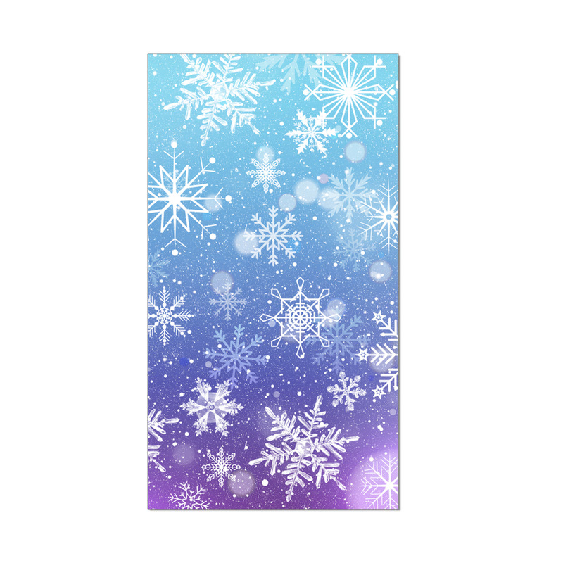 CZJ079クリスマス冬キラキラ雪花长ティッシュパーティー祝日食器パーティー使い舍てティッシュ|undefined