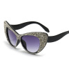 Fashionable trend sunglasses, decorations, city style, cat's eye, European style, graduation party