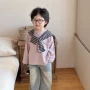 儿童宽松撞色条纹卫衣