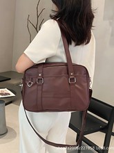 2025原创日系JK制服包女二次元斜挎通勤包简约学院风大容量手提包