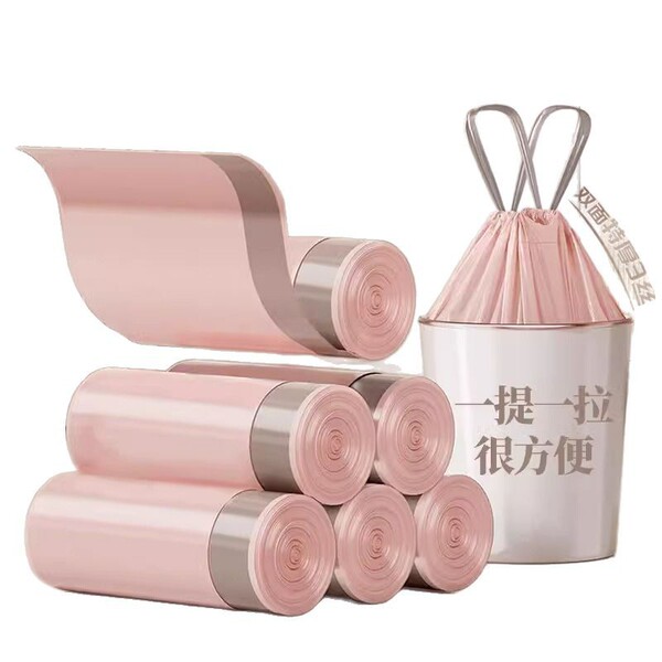 Handheld plastic garbage bag for home use for students