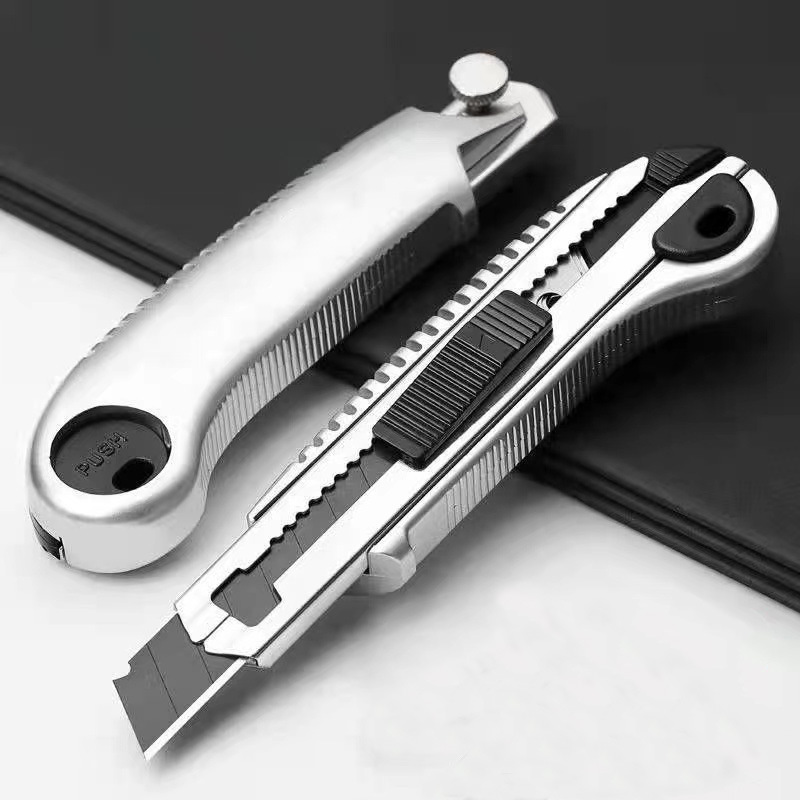 Wholesale Utility Knife Heavy-Duty Knife Five-Shot Self-Change Blade Knife Paper Knife Industrial Knife Wallpaper Knife Wholesale Utility Knife Heavy-Duty Knife Five-Shot Self-Change Blade Knife Paper Knife Industrial Knife Wallpaper Knife