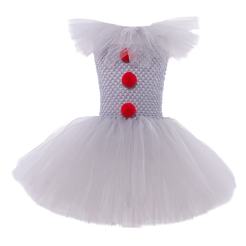 Clown soul cosplay costume Halloween horror clown performance gauze skirt girls masquerade tutu skirt