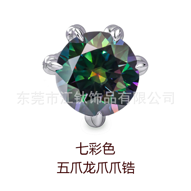 Titanium Dragon Claw Ear Nail - Five Claw Zircon G23 ASTM F136 Ear Piercing Jewelry Stud for Cartilage Ear Bone Lip detail image 11