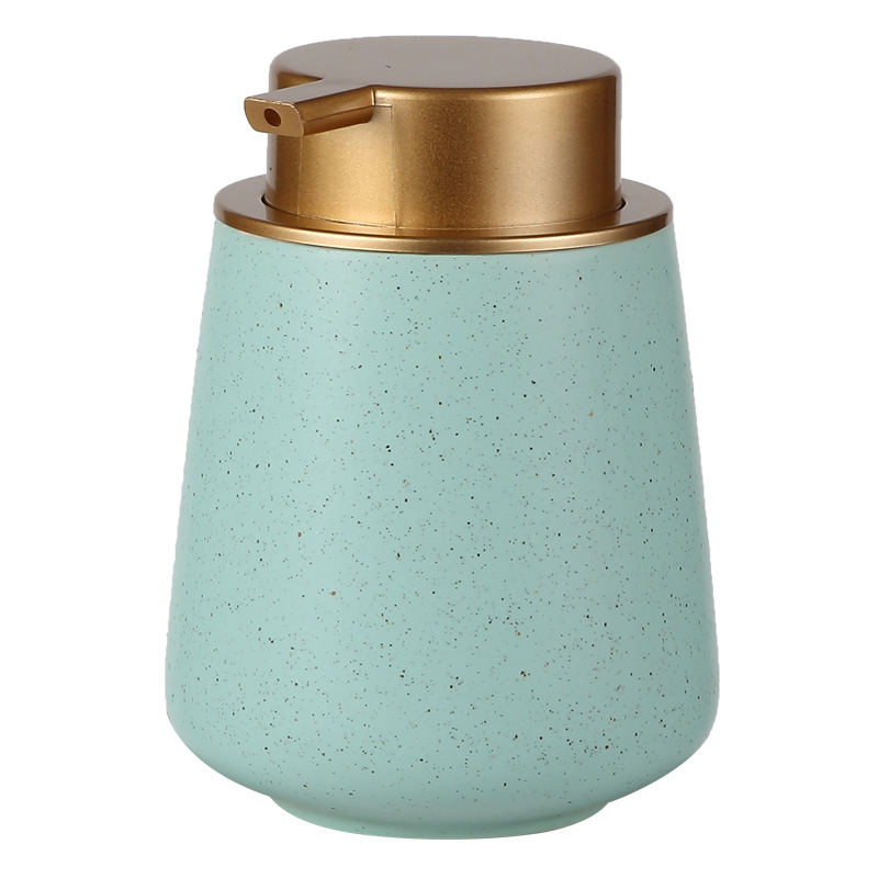 Hogar de cerámica sub-botella desinfectante de manos loción botella de gel de ducha Nordic simple suministros de baño acondicionador de cabello botella de almacenamiento