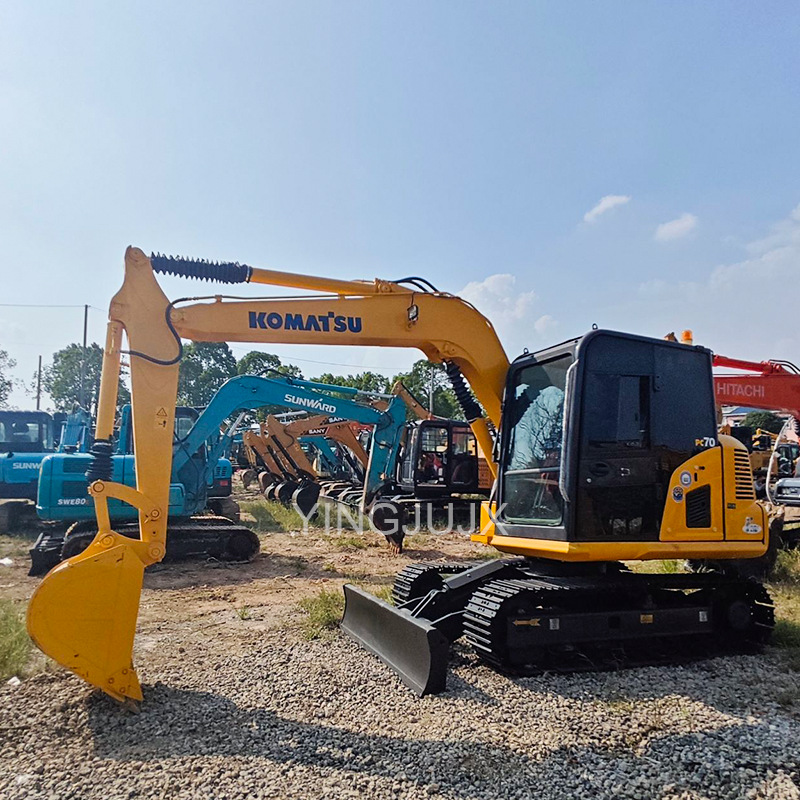 Excavadora usada Komatsu PC70 Excavadora de segunda mano Excavadora gancho Excavadora usada