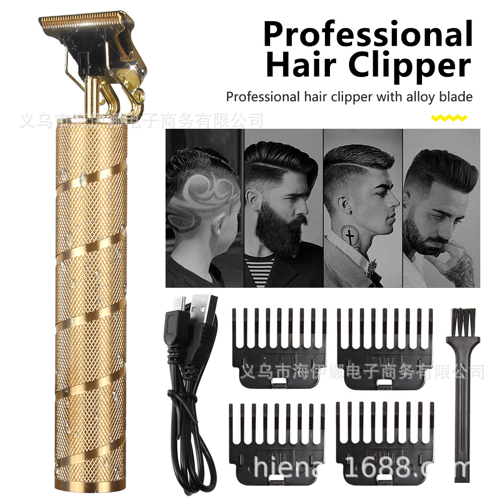 Amazon proporciona especialmente la cabeza de Buda dragón y Fénix pelo Clipper eléctrico pelo Clipper aceite cabeza Clipper recargable Barber Clipper fábrica de Ventas Directas