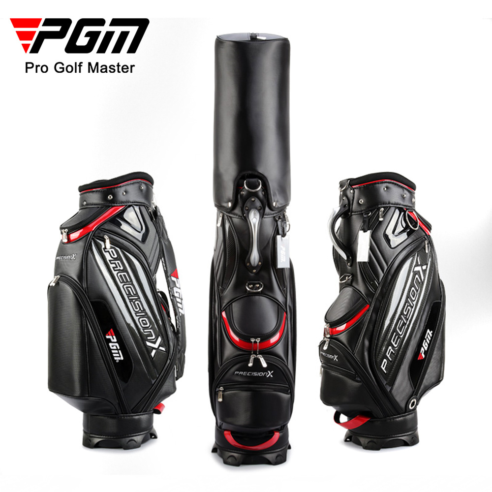 Túi golf PGM kéo lăn chống nước PU đựng 13 gậy — QB034 trắng đen, QB034 trắng đỏ, QB034 đen đỏ