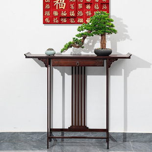 New Chinese Style Bamboo Sanctuary Table Modern Simple Style Light Luxury Style Household Cabinet for God of Wealth Table Buddha Table Tucked Head Entrance Table