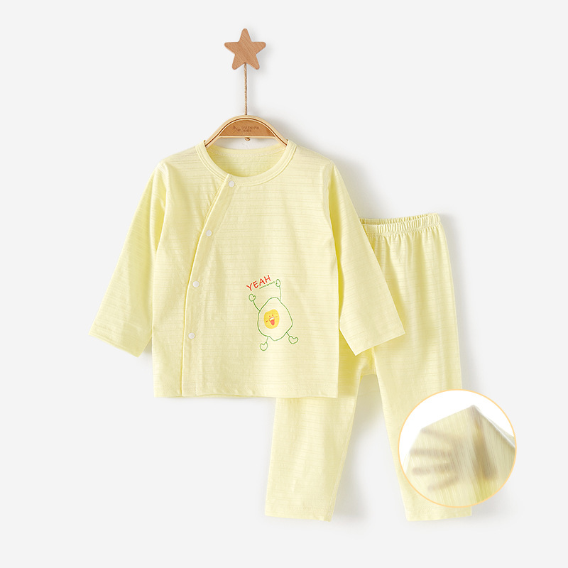 Bebé verano manga larga traje niño niños niñas ropa de verano aire acondicionado niños split Thin ropa de bebé recién nacido
