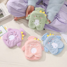 pvc注水卡通毛绒热水袋学生可爱防爆暖手袋可拆洗暖脚灌水暖水袋