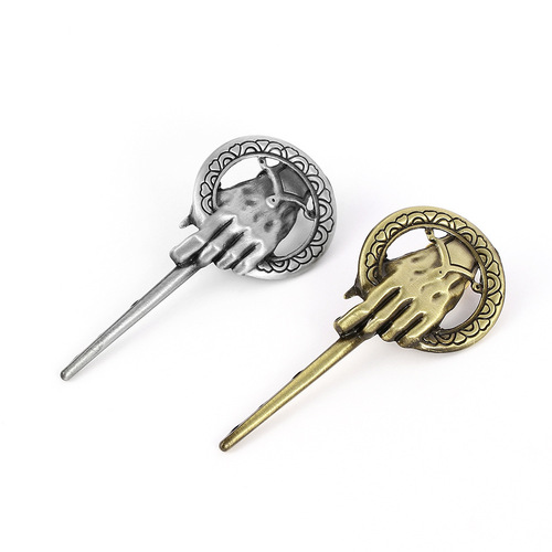 Cross-border hot sale A Song of Ice and Fire Hand of the King brooch Game of Thrones peripheral metal badges wholesale