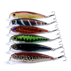 Lure imitating life floating minnow plug 8.6cm/9.1g painted fake lure for perch