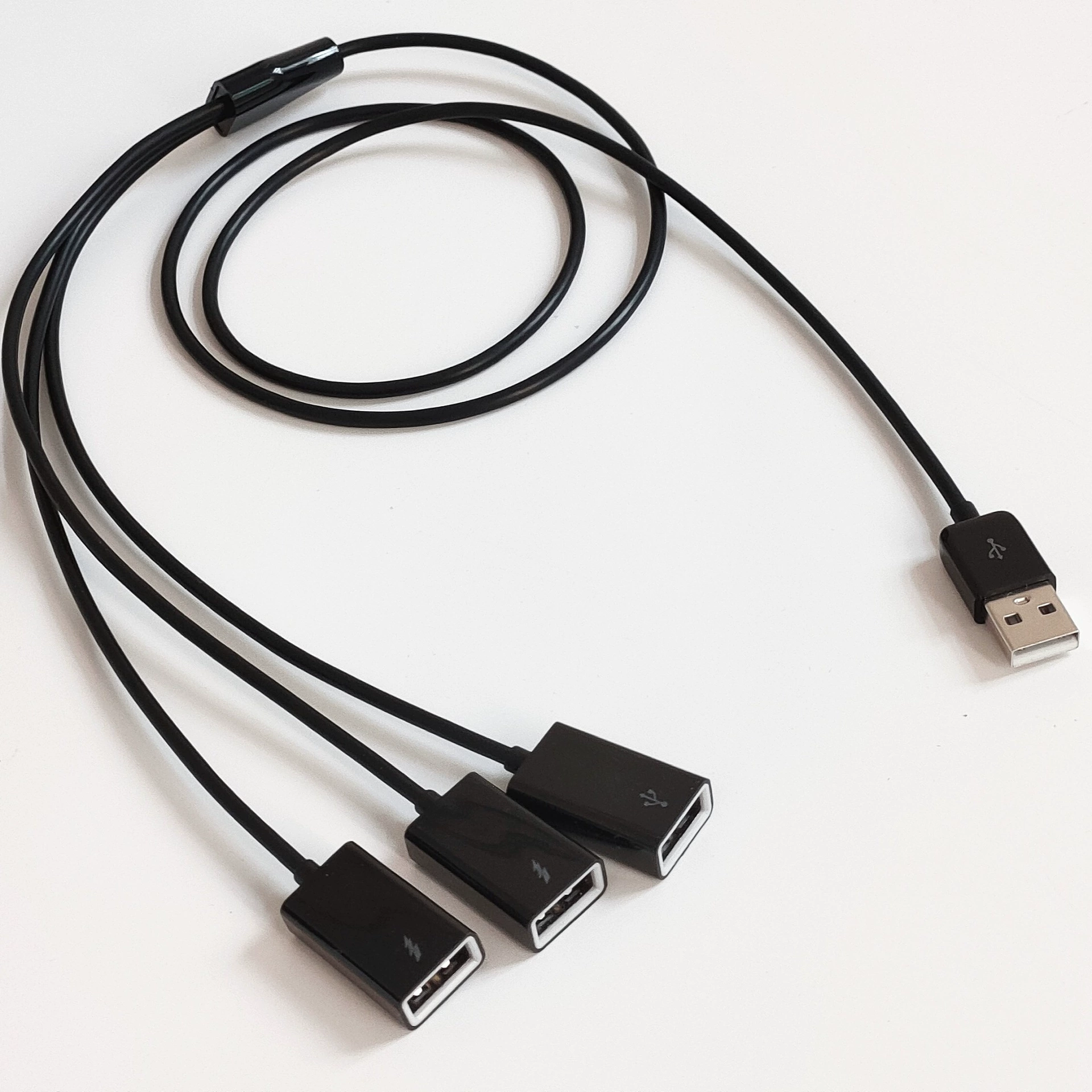 USB-зарядный кабель, 3 USB гнезда, удлинитель до 1 метра