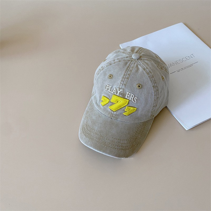 Sombreros de béisbol de estilo coreano retro primavera y verano para niños personalidad de sombreros para hacer viejos ociosos versátiles gorras de lengua de pato para niñas