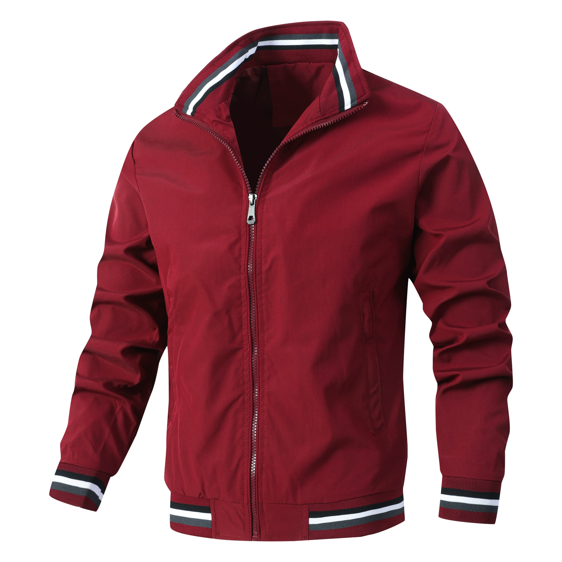 Весенне-осенняя белая бейсбольная куртка на молнии, обычная Молодежная Повседневная куртка без капюшона с Боковым Разрезом и карманом с капюшоном