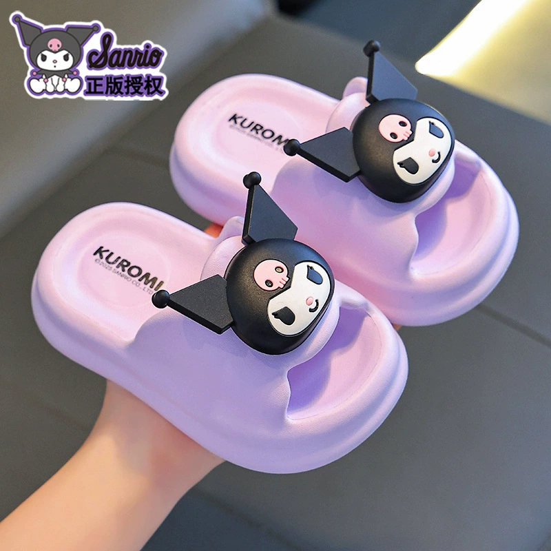 Kulomi Летние детские холодные тапочки для девочек родителей и детей противоскользящие